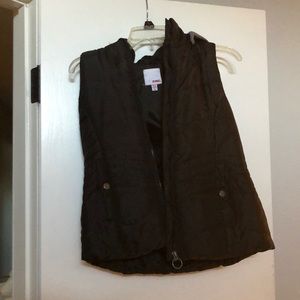 Black Vest with grey hoodie